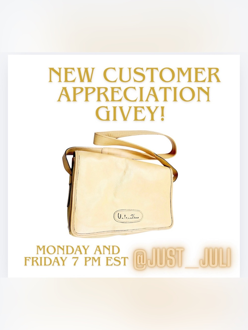 Valentino G. Vintage Customer Appreciation Givey.